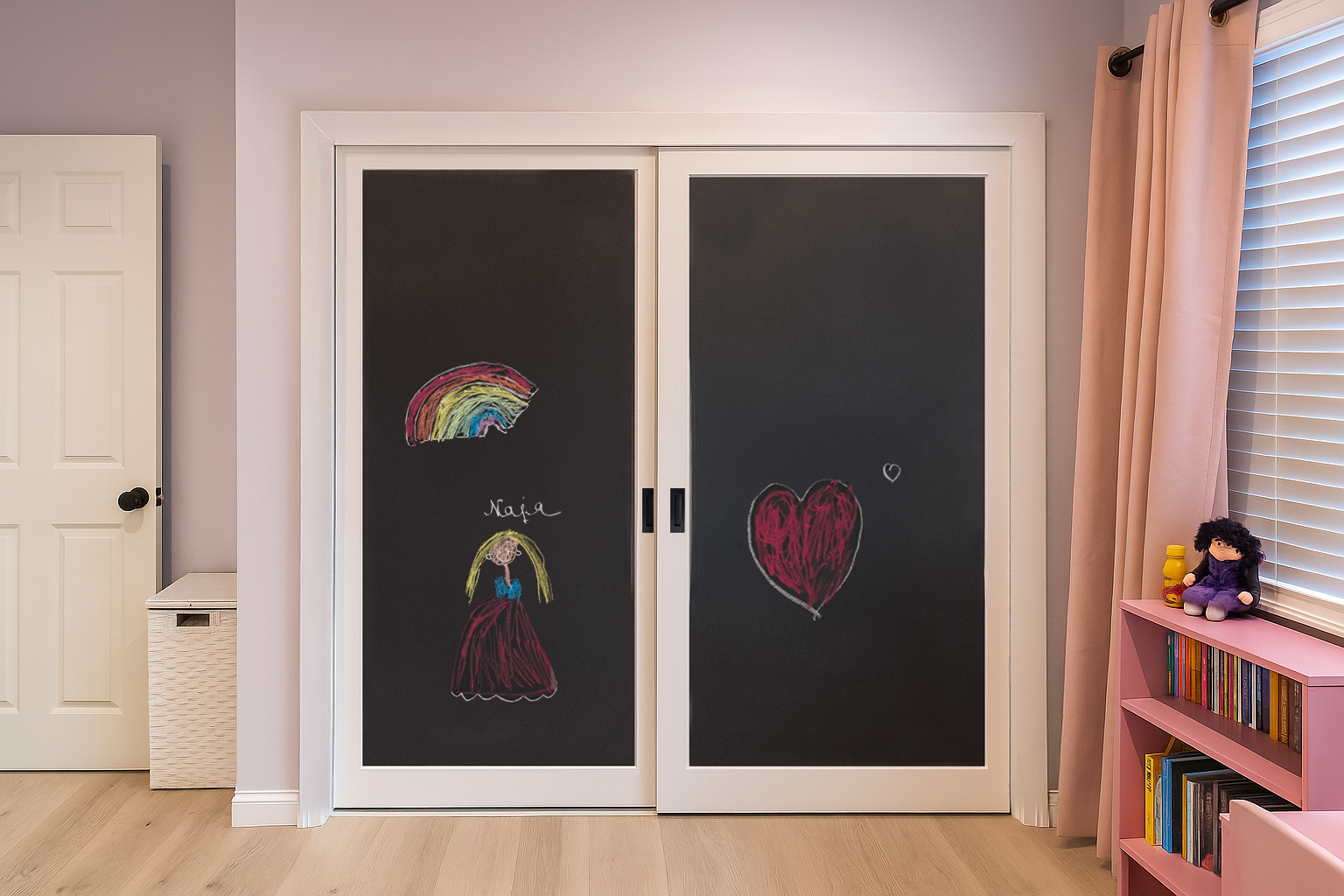 2 modern kids chalkboard