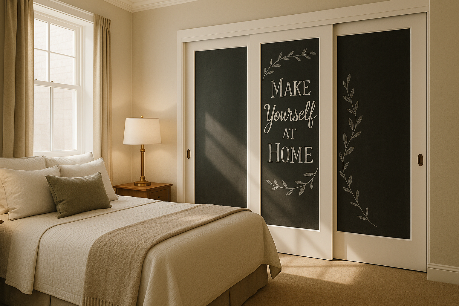 chalboard bedroom doors